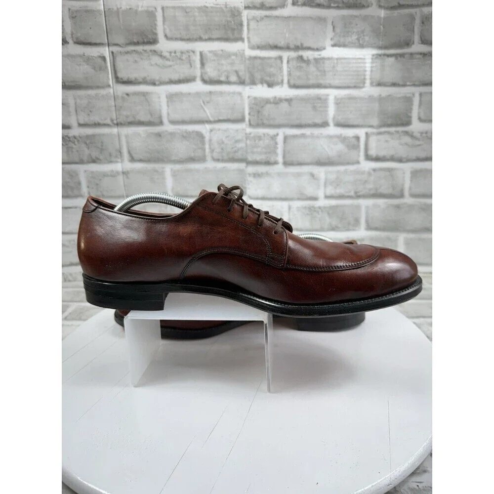 Foot-So-Port Supreme VINTAGE Men’s 12.5 Brown Leather Classic Derby Shoes NEW